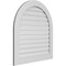Ekena Millwork Round Top Surface Mount PVC Gable Vent: Functional, w/ 3-1/2"W x 1"P Standard Frame, 34"W x 36"H GVPRT34X3601SF - alternate 4